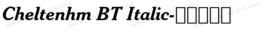 Cheltenhm BT Italic字体转换